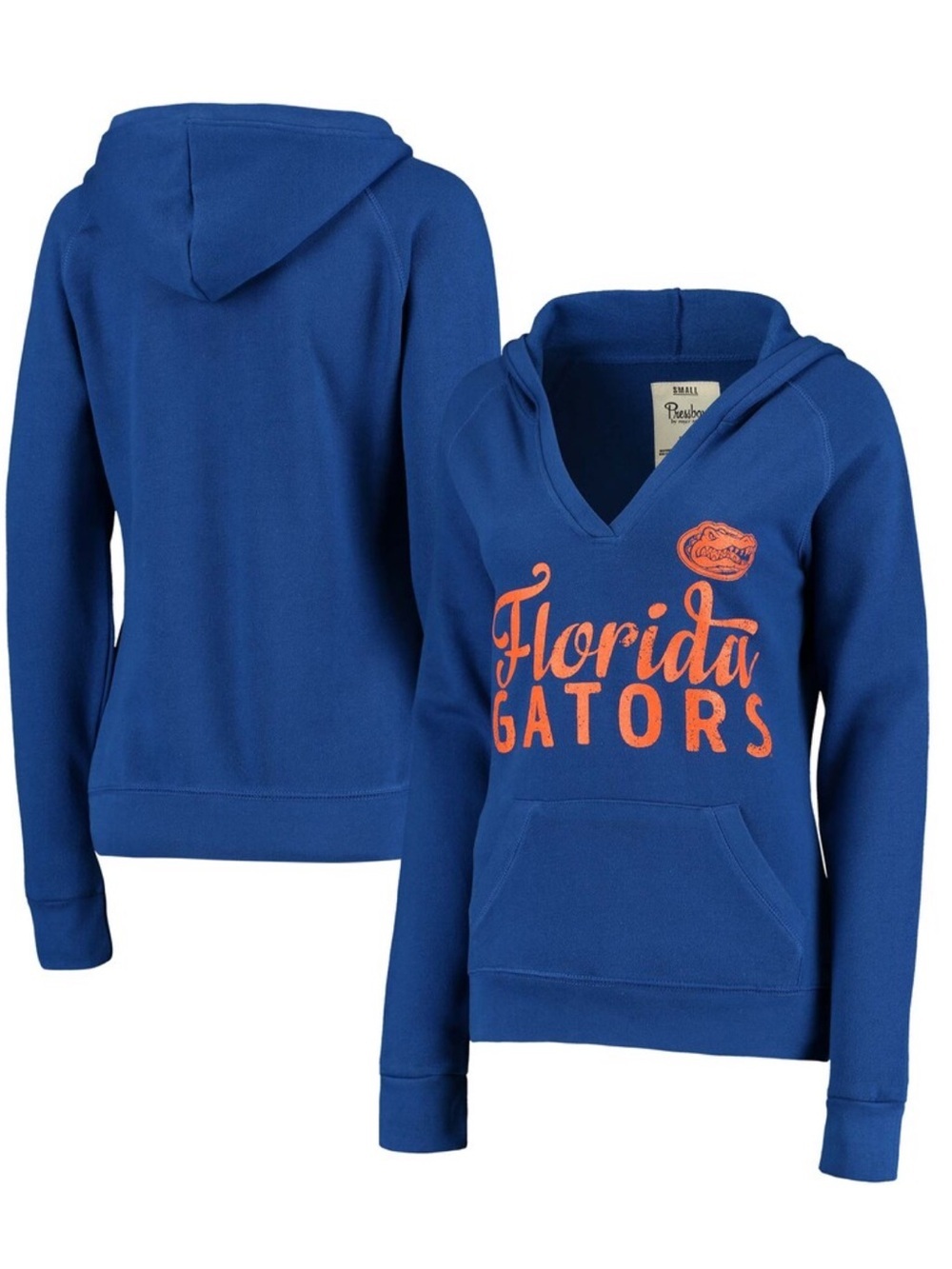 Pressbox Women’s Royal Blue Florida Gators Laurie V-Neck Hoodie